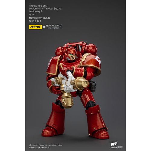 Joy Toy Warhammer 40,000 Thousand Sons Legion MK IV Tactital Squad Legionary 2 1:18 Scale Action Fig
