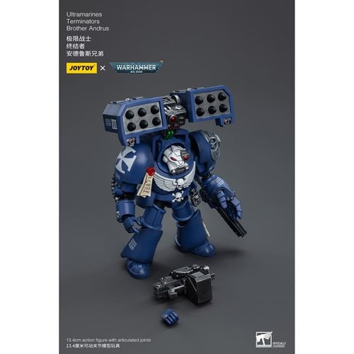Joy Toy Warhammer 40,000 Ultramarines Brother Andrus 1:18 Scale Action Figure