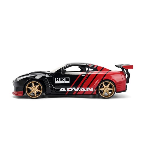 JDM Tuners 2009 Nissan GT-R R35 Ben Sopra Glossy Red 1:24 Scale Die-Cast Metal Vehicle