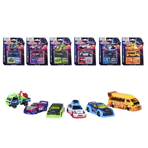 Majorette Deluxe Cars Japan Series 1:64 Scale Die-Cast Metal Vehicle Case of 6
