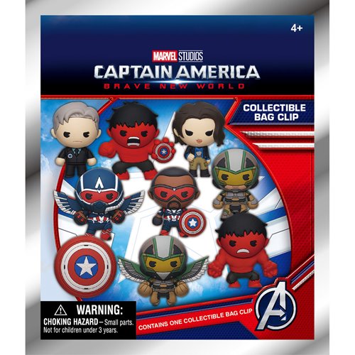 Captain America: Brave New World 3D Foam Bag Clip Display Case of 24