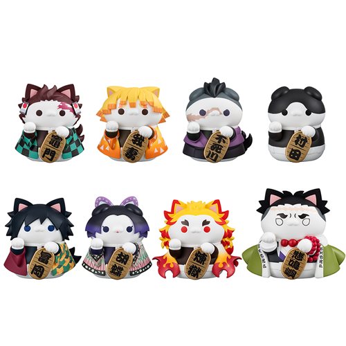 Demon Slayer Fortune Cats Mega Cat Project Mini-Figure Case of 8