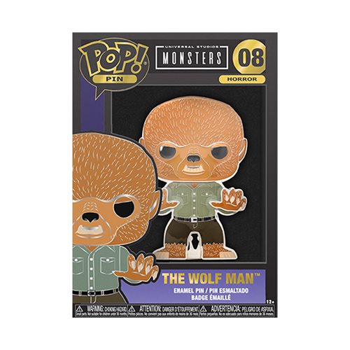 Universal Monsters The Wolfman Large Enamel Pop! Pin
