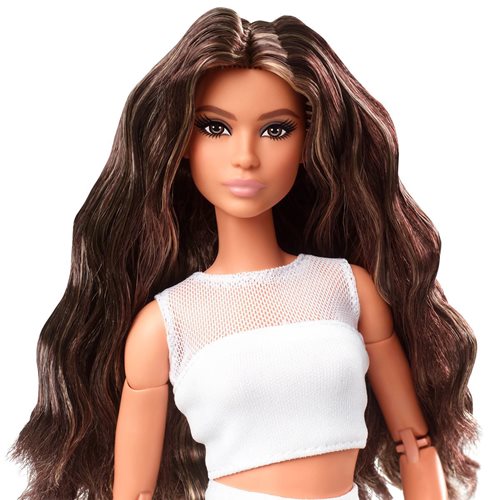 Vibrere Janice latin Barbie Looks Doll with Long Brunette Hair, Not Mint