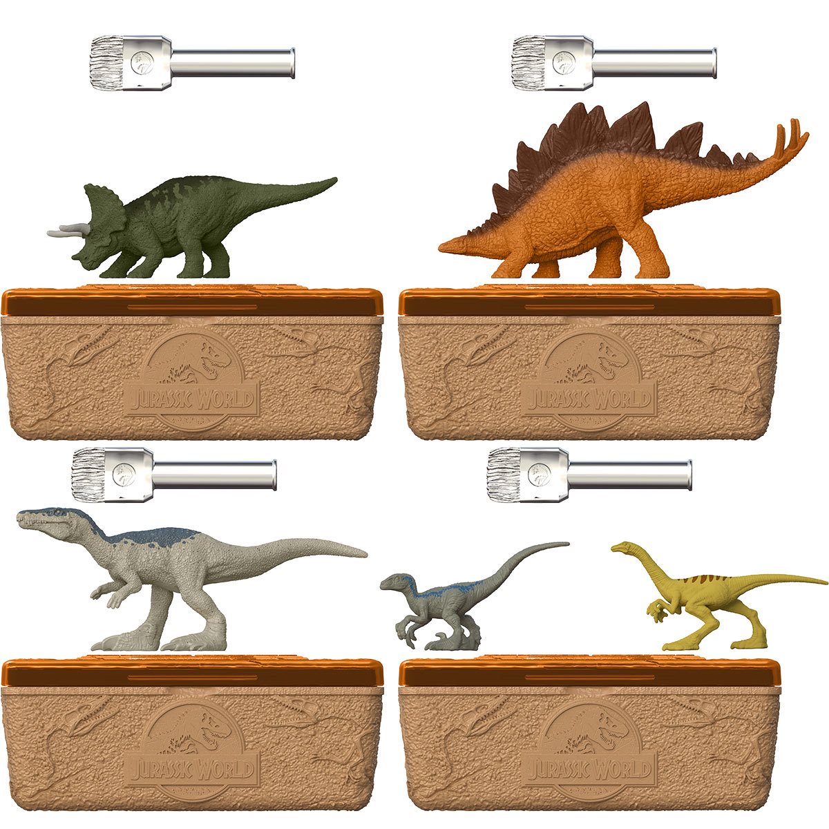 Zie insecten Afhaalmaaltijd heerlijkheid Jurassic World Mini Dino Discovery Action Figure Case of 12