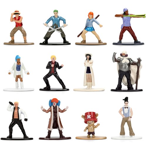 One Piece Wave 1 Nano MetalFigs Die-Cast Metal Mini-Figure 12-Pack