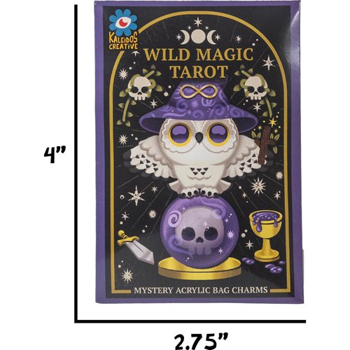 Wild Magic Tarot Mystery Box Acrylic Bag Charm Case of 12