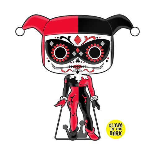 DC Comics Day of the Dead Harley Quinn Large Enamel Funko Pop! Pin