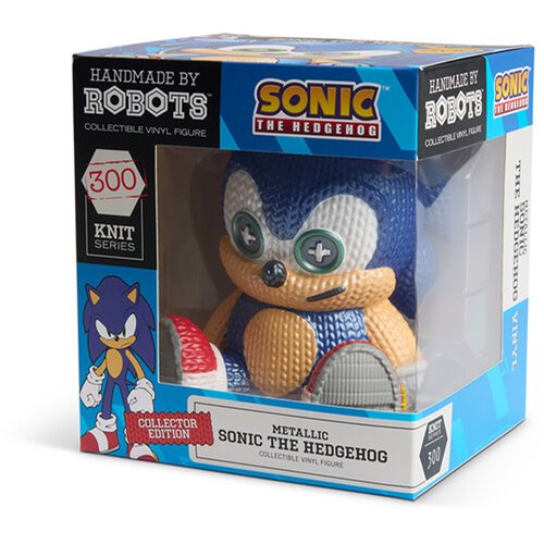 Sonic the Hedgehog Sonic #300 Metallic Handmade By Robots Vinyl Figure