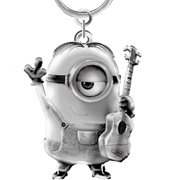 Minions Stuart with Guitar Pewter Key Chain