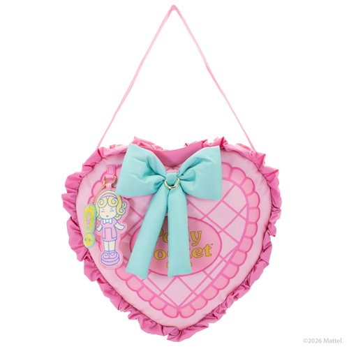 Polly Pocket Oversized Heart Shaped Padded Nylon Tote Bag