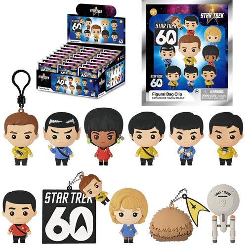 Star Trek 3D Foam Bag Clip Display Case of 24
