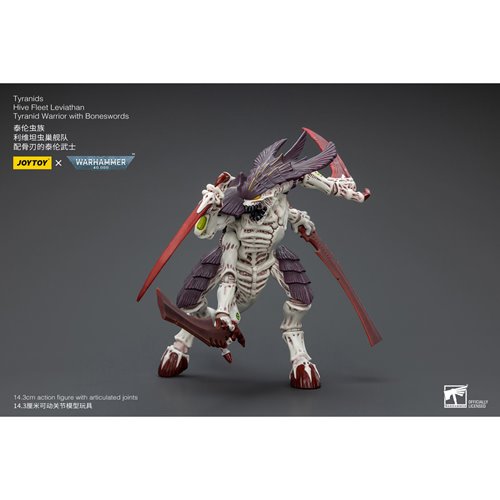 Joy Toy Warhammer 40,000 Tyranids Hive Fleet Leviathan Tyranid Warrior with Boneswords 1:18 Scale Ac