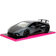 Pink Slips Lamborghini Huracan with Base 1:24 Scale Die-Cast Metal Vehicle