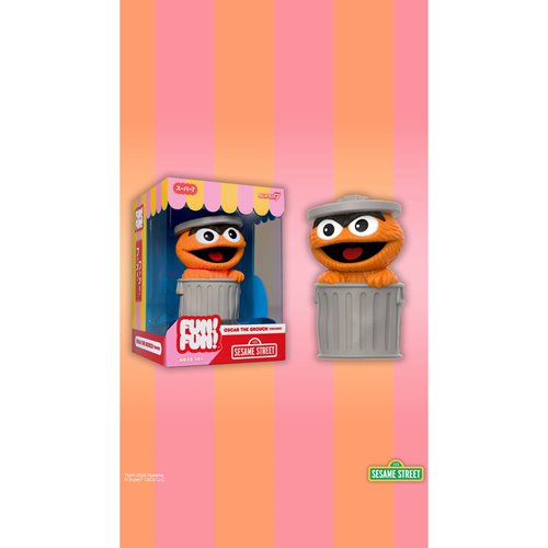 Sesame Street Oscar the Grouch (Orange) FUN! FUN! Vinyl Figure