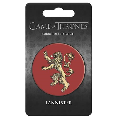 GAME OF THRONES Dark Horse House of LANNISTER EMBROIDERED Iron on PATCH 