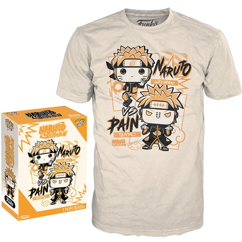 Naruto Vs. Pain Adult Boxed Funko Pop! T-Shirt