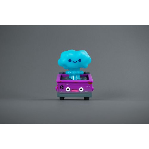 Lil Nuclear Dumpster Fire Biohazard Blue Variant Vinyl Figure - Entertainment Earth Exclusive