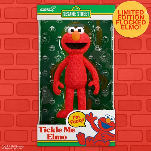 Sesame Street Tickle Me Elmo 3 3/4-Inch ReAction Figure