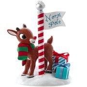 Rudolph the Red-Nosed Reindeer North Pole 6 1/2-Inch Statue