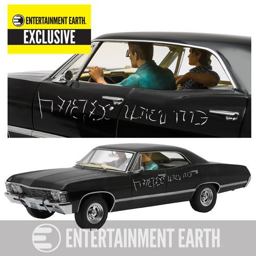 Supernatural 1967 Chevrolet Impala Sport Sedan 1:18 Scale Die-Cast Metal Vehicle with Sam and Dean Figures EE Exclusive