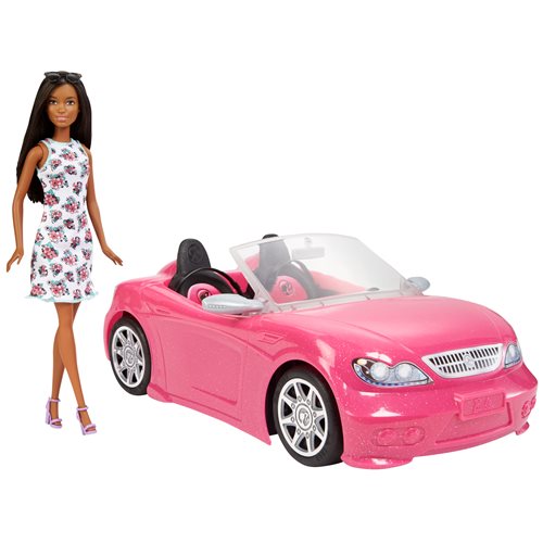 Barbie Brunette Doll and Vehicle