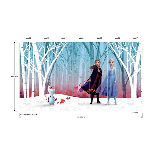 Frozen Woodland Tree Peel and Stick Wall Mural