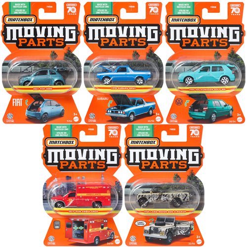 Matchbox Moving Parts 2023 Mix 5 Vehicles Case of 8