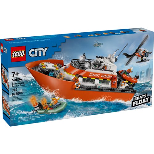 LEGO City 60504 Coast Guard Rescue Boat & Helicopter