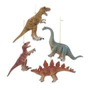 Dinosaur 4-Inch Plastic Ornament Wave 1 Random 4-Pack