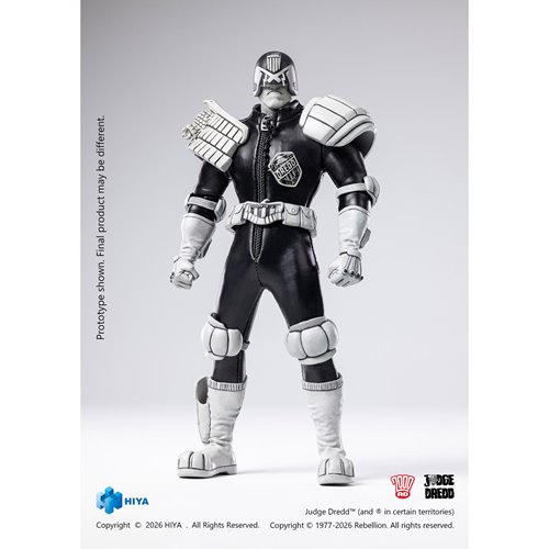 Judge Dredd Special Police Black and White Super Ultimate Series 1:12 Scale Action Figure