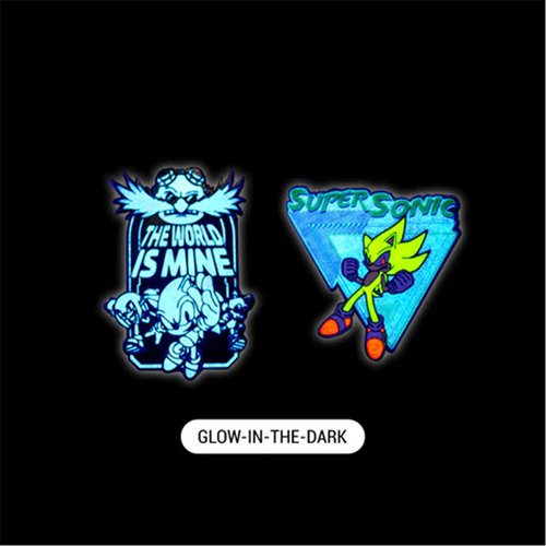 Sonic the Hedgehog Mystery Minis Series 3 Enamel Pin Display of 10