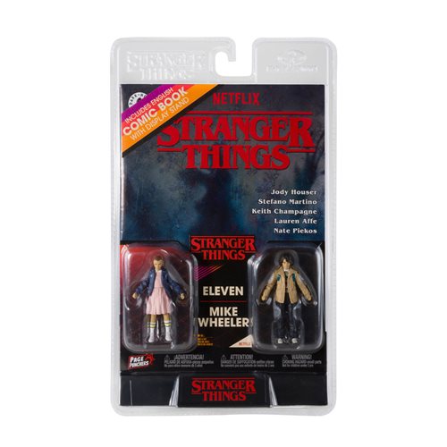 Stranger Things Page Punchers Wave 1 Eleven and Mike Wheeler 3-Inch Action Figure 2-Pack with Comic