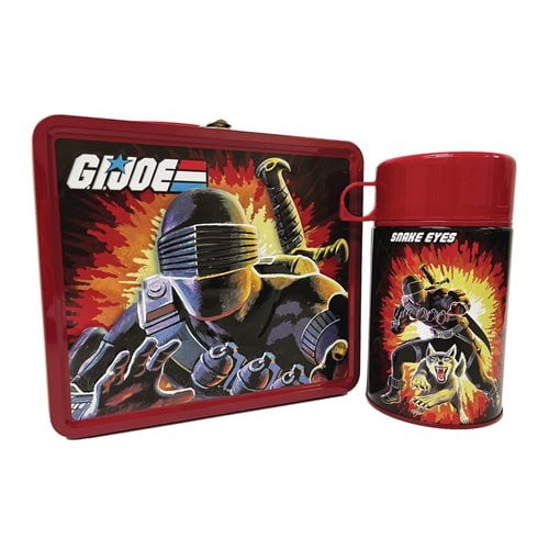 G.I. Joe Storm Shadow and Snake Eyes Tin Titans Lunch Box with Thermos - Previews Exclusive
