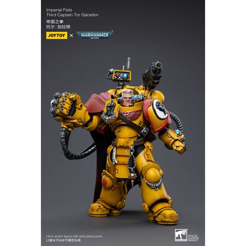 Joy Toy Warhammer 40,000 Imperial Fists Third Captian Tor Garadon 1:18 Scale Action Figure