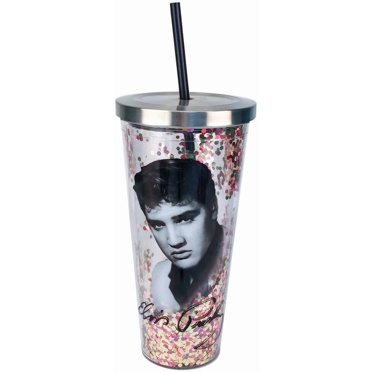 Spoontiques Elvis Presley Dishwasher Safe Ceramic Travel Mug 18 oz NEW