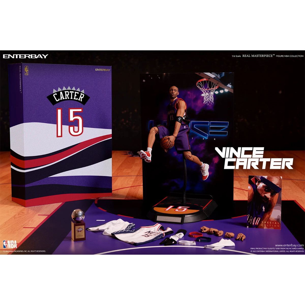 NBA Toronto Raptors Vince Carter 1:6 Scale Real Masterpiece Action