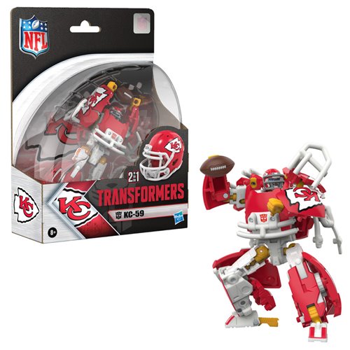 Transformers NFL Kansas City Chiefs KC-59 Action Figure
