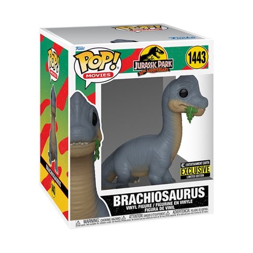 Jurassic Park Brachiosaurus Super 6-Inch Funko Pop! Vinyl Figure #1443 - Entertainment Earth Exclusive