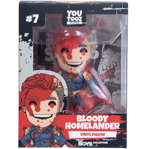 The Boys Collection Homelander Bloody Version Vinyl Figure - Entertainment Earth Exclusive