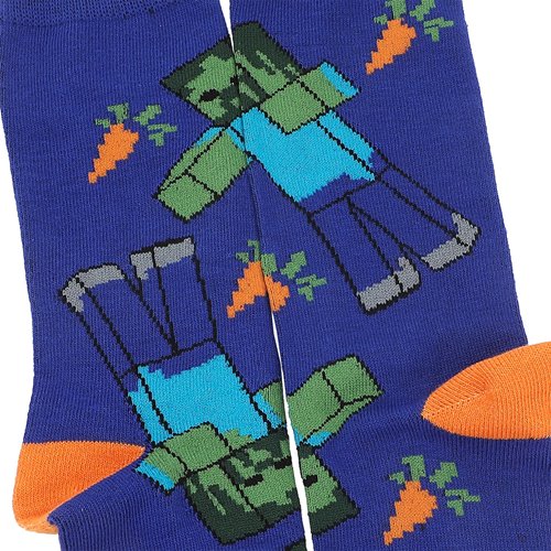 Minecraft Creeper Icons Crew Sock 5-Pack