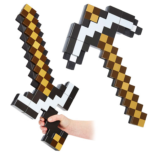  Mattel Minecraft Golden Sword : Toys & Games