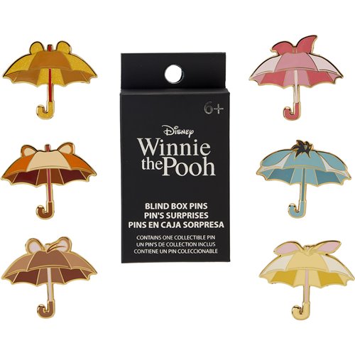 Winnie the Pooh and Friends Rainy Day Umbrella Blind-Box Pins Case of 12