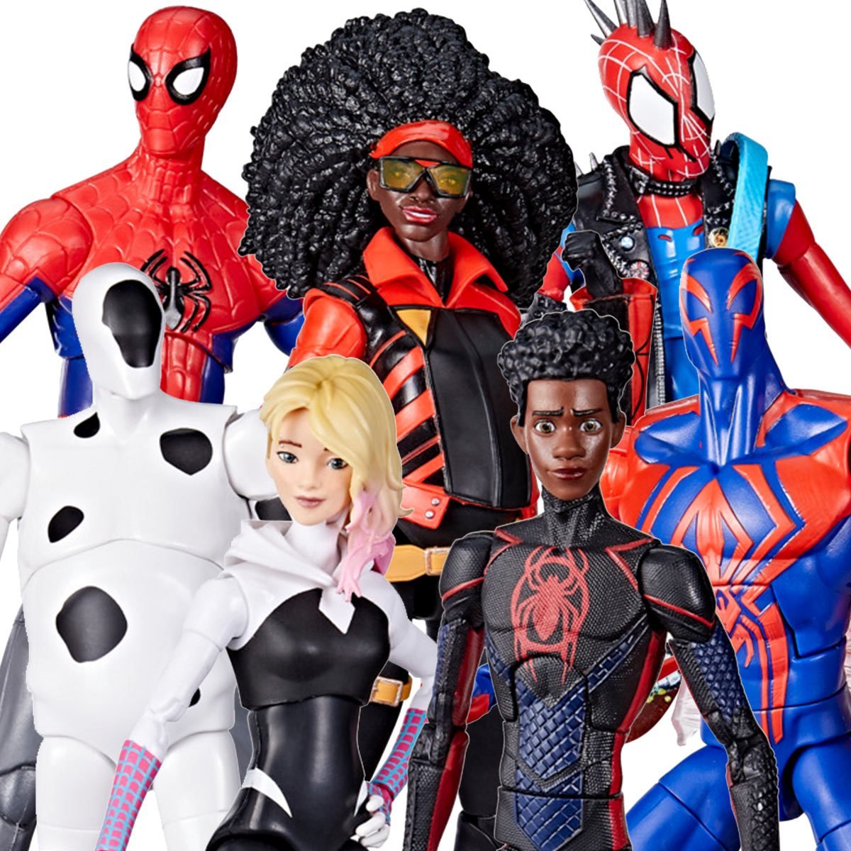 3 pack) Marvel: Across the Spider Verse Web Action Kids Toy Action Figure  for Boys and Girls (11”) 