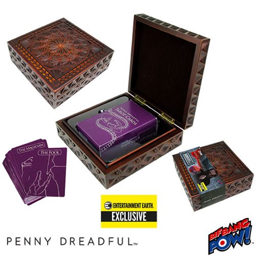 Penny Dreadful Tarot Card Deluxe Carved Wood Box Set - Entertainment Earth Exclusive