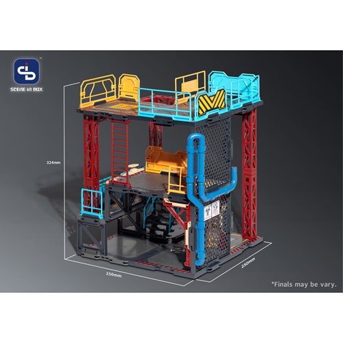 Scene in Box Industrial Depot 1:18 Scale Building Diorama