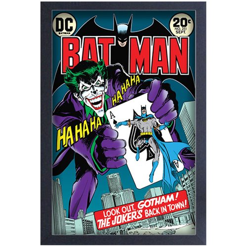 Batman #251 Joker's Back in Town Comic Cover Framed Art Print