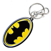 Batman Logo Colored Pewter Key Chain