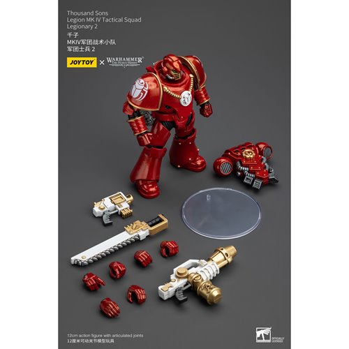 Joy Toy Warhammer 40,000 Thousand Sons Legion MK IV Tactital Squad Legionary 2 1:18 Scale Action Fig