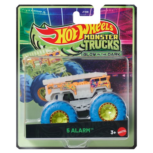 Hot Wheels Monster Trucks Glow in the Dark Vehicle 2026 Mix 1 Case of 6